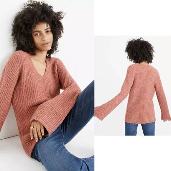 Madewell Sweaters - Madewell Abbott Sweater Tunic Women's Bell Sleeve